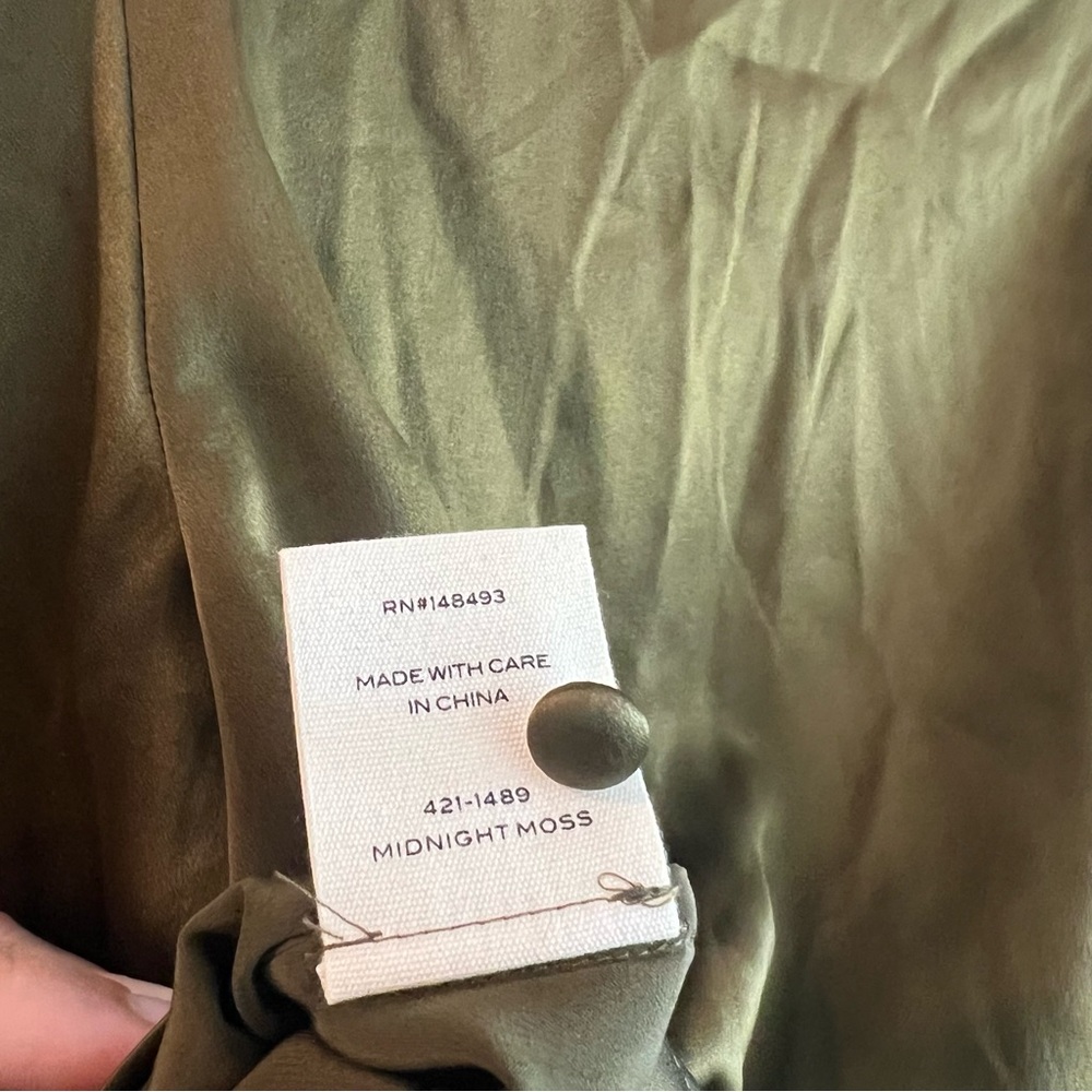 DOEN Juliana Blouse/ Midnight Moss/ EUC - Picture 8 of 9